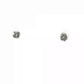 14k White Gold 1.00ct G VS2 Round Diamond Stud Earrings